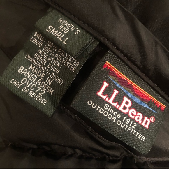 NWOT - L.L.Bean Reversible Goose Down Vest - Picture 3 of 3